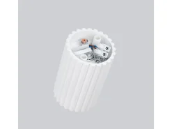 Hot Sollux Lighting Lámpara de techo Gloow minimalista de aluminio - 1 fuentes luminosas 4000K - L.6,5 x A.10 cm - Blanco