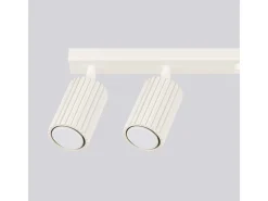 Clearance Sollux Lighting Lámpara de techo Gloow minimalista de aluminio - 6 fuentes luminosas 3000K - L.117 x A.16,5 cm - Beige