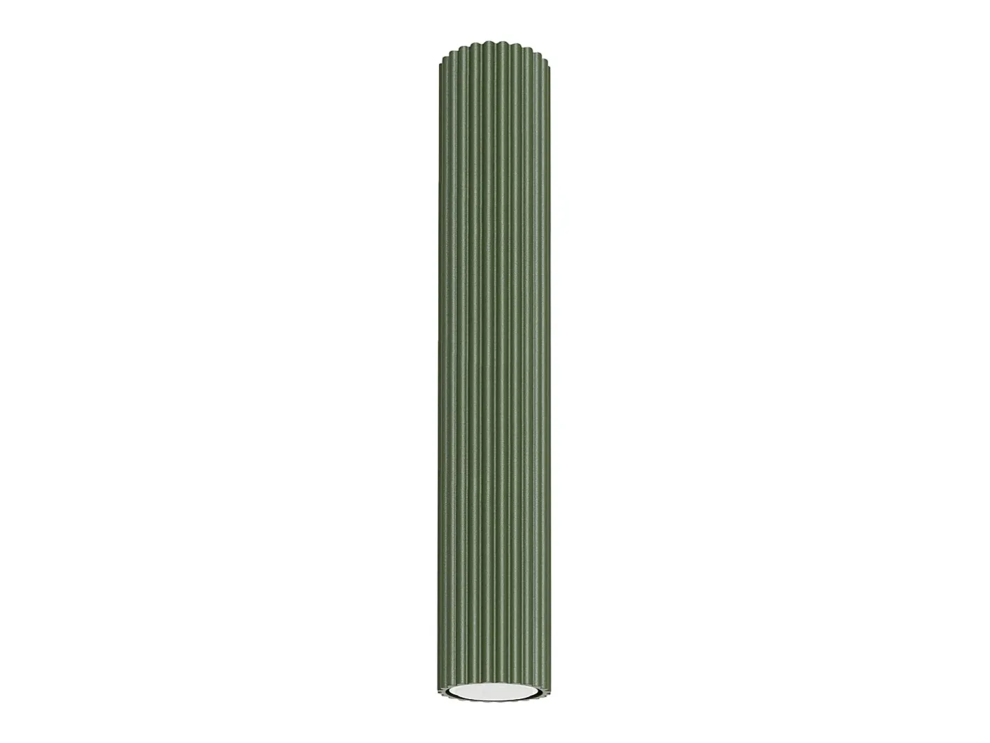 Sale Sollux Lighting Lámpara de techo Gloow minimalista de aluminio - 1 fuentes luminosas 4000K - L.6,5 x A.40 cm - oliva Verde