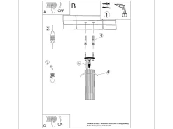 Sollux Lighting Plafón-Lámpara de techo Gloow minimalista de aluminio - 1 fuentes luminosas 3000K - L.6,5 x A.20 cm - Blanco