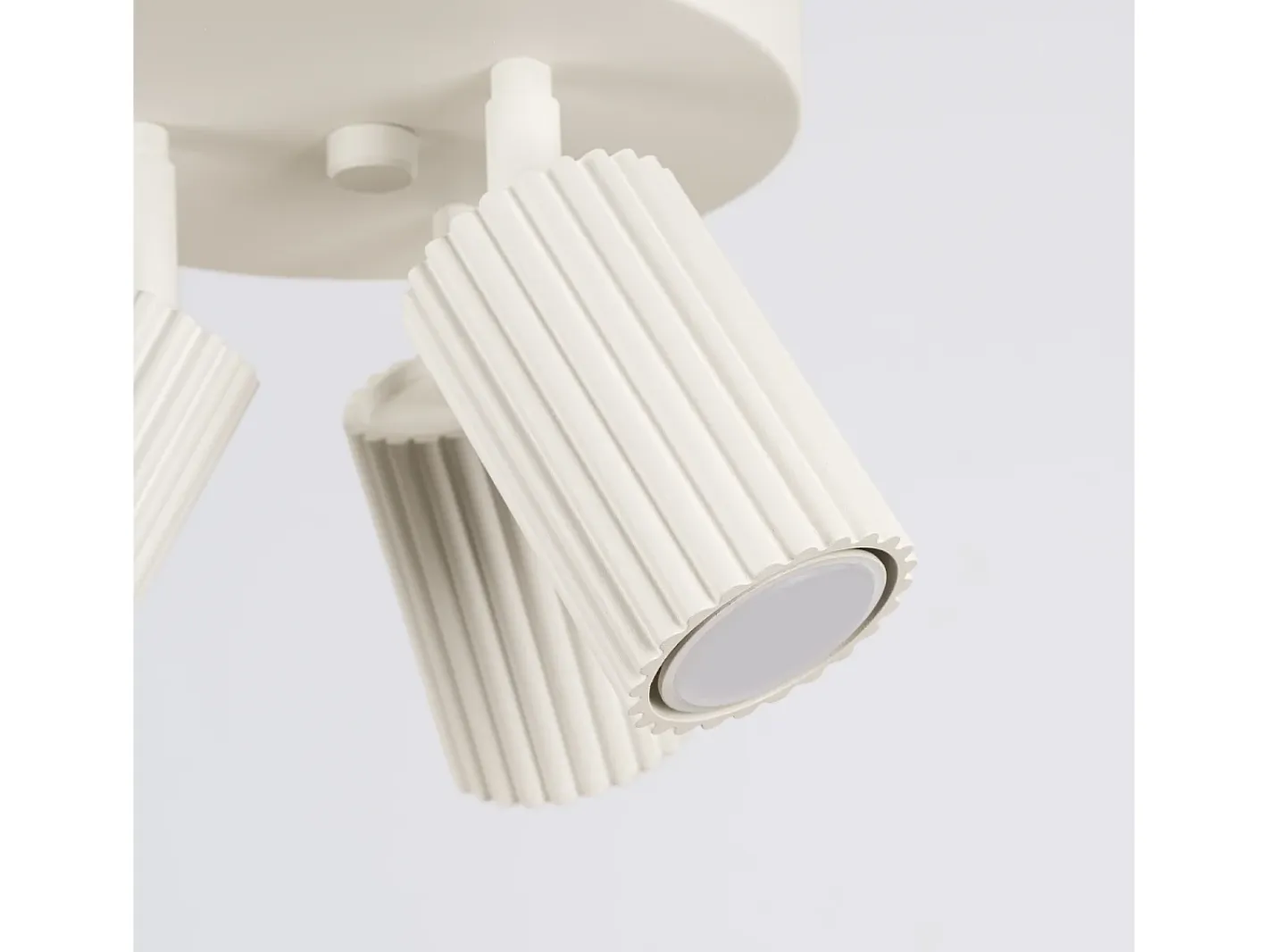 Sollux Lighting Lámpara de techo Gloow minimalista de aluminio - 3 fuentes luminosas 3000K - L.19,5 x A.18 cm - Beige Best