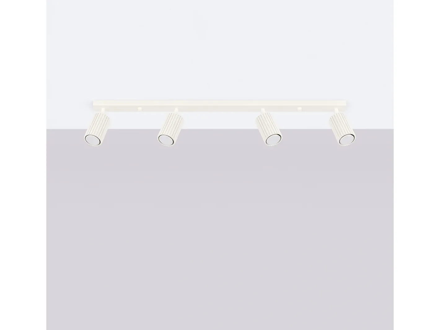 Sollux Lighting Lámpara de techo Gloow minimalista de aluminio - 4 fuentes luminosas 3000K - L.81 x A.16,5 cm - Beige Sale