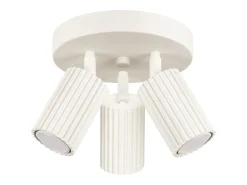 Sollux Lighting Lámpara de techo Gloow minimalista de aluminio - 3 fuentes luminosas 4000K - L.19,5 x A.18 cm - Beige Hot