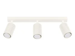 New Sollux Lighting Lámpara de techo Gloow minimalista de aluminio - 3 fuentes luminosas 4000K - L.45 x A.16,5 cm - Beige