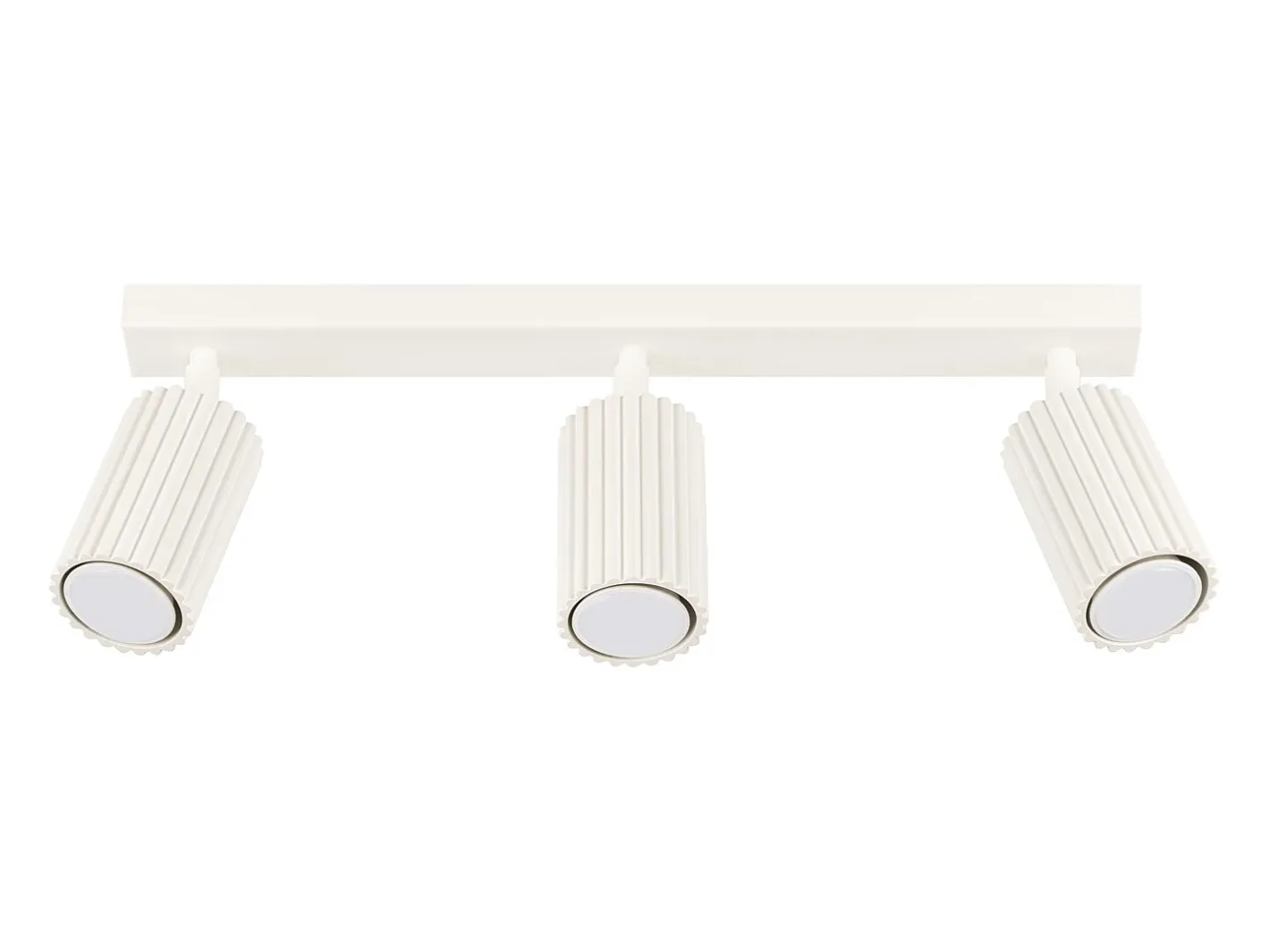 New Sollux Lighting Lámpara de techo Gloow minimalista de aluminio - 3 fuentes luminosas 4000K - L.45 x A.16,5 cm - Beige