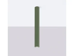 Hot Sollux Lighting Lámpara de techo Gloow minimalista de aluminio - 1 fuentes luminosas 3000K - L.6,5 x A.60 cm - oliva Verde