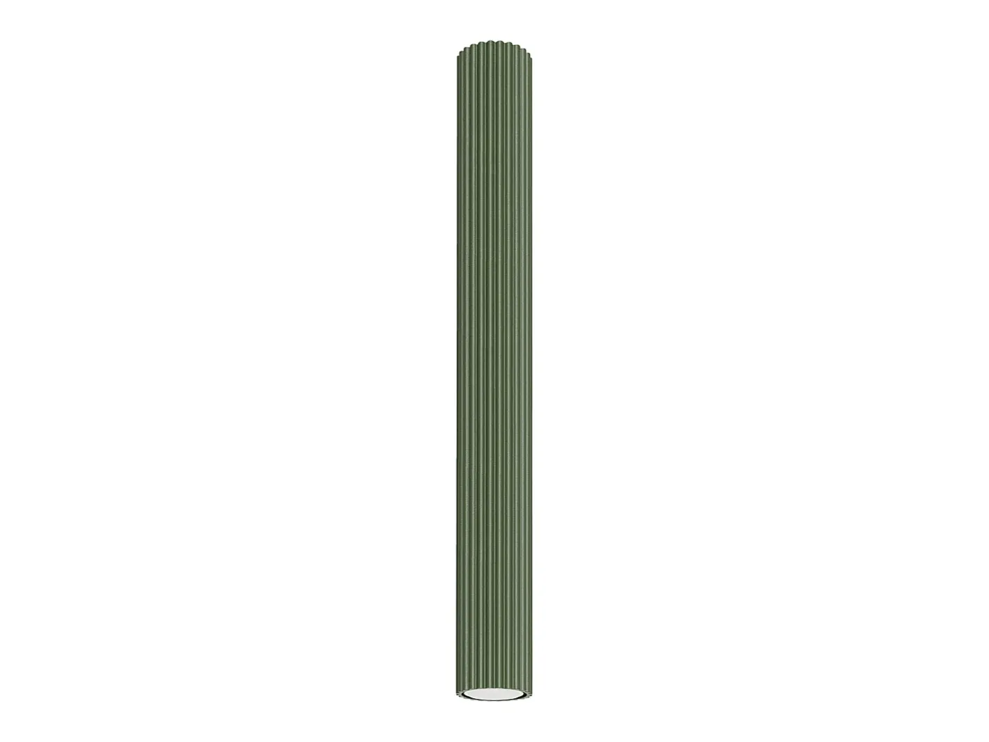 Hot Sollux Lighting Lámpara de techo Gloow minimalista de aluminio - 1 fuentes luminosas 3000K - L.6,5 x A.60 cm - oliva Verde
