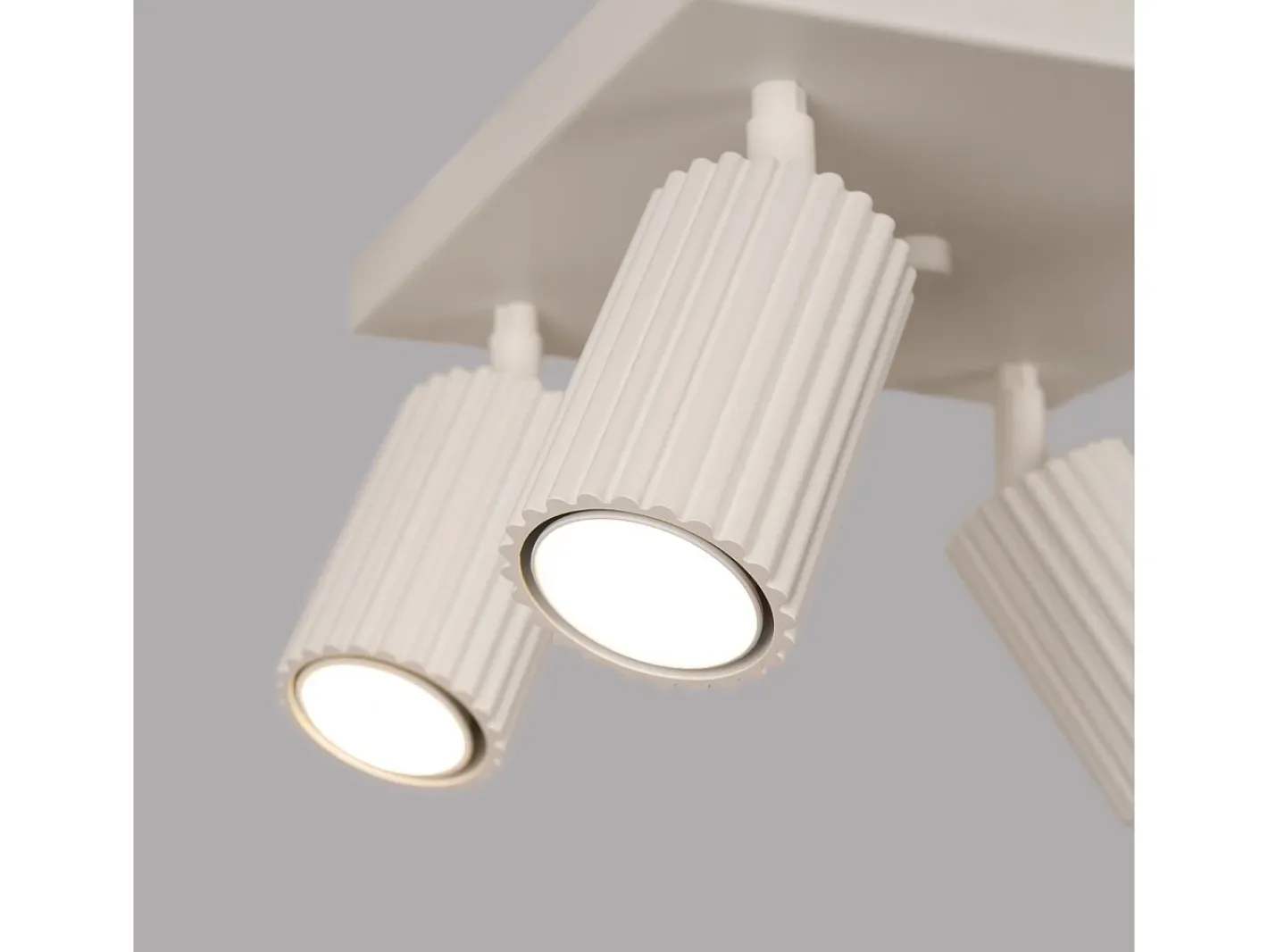 Discount Sollux Lighting Lámpara de techo Gloow minimalista de aluminio - 4 fuentes luminosas 3000K - L.25 x A.16,5 cm - Beige