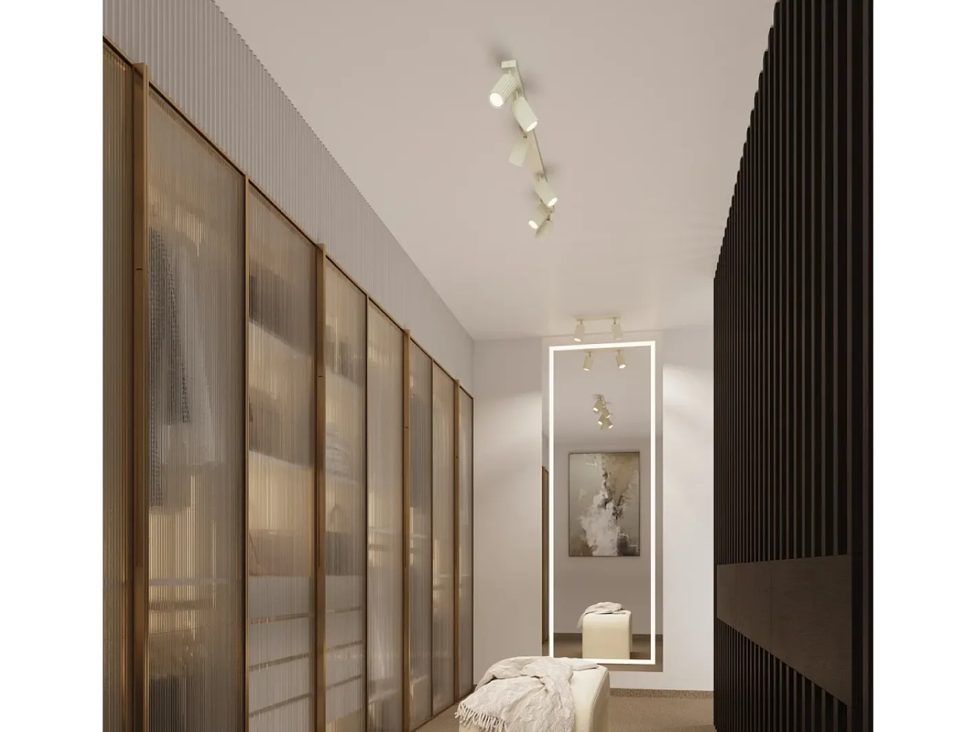 Discount Sollux Lighting Lámpara de techo Gloow minimalista de aluminio - 4 fuentes luminosas 3000K - L.25 x A.16,5 cm - Beige