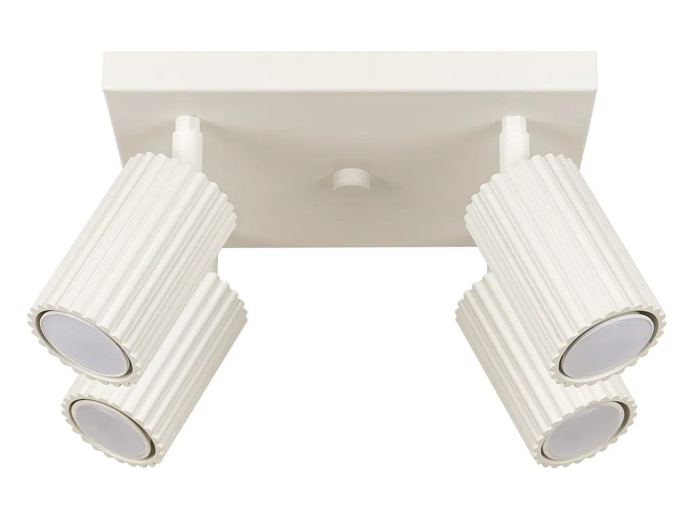 Discount Sollux Lighting Lámpara de techo Gloow minimalista de aluminio - 4 fuentes luminosas 3000K - L.25 x A.16,5 cm - Beige