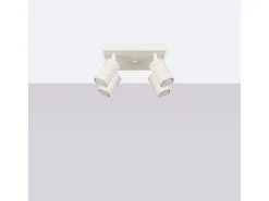 Discount Sollux Lighting Lámpara de techo Gloow minimalista de aluminio - 4 fuentes luminosas 3000K - L.25 x A.16,5 cm - Beige