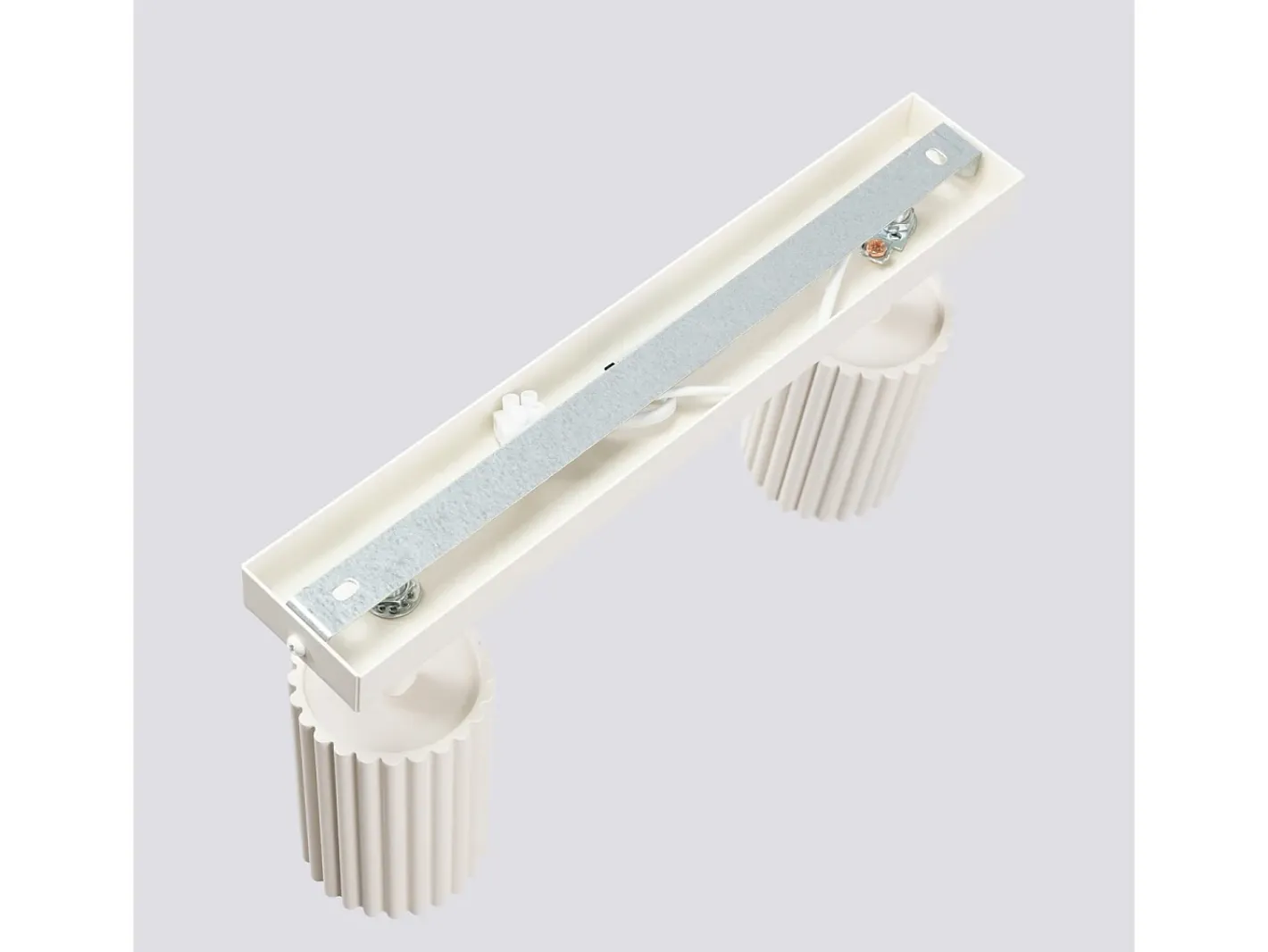 Sollux Lighting Plafón-Lámpara de techo Gloow minimalista de aluminio - 2 fuentes luminosas 3000K - L.30 x A.16,5 cm - Beige