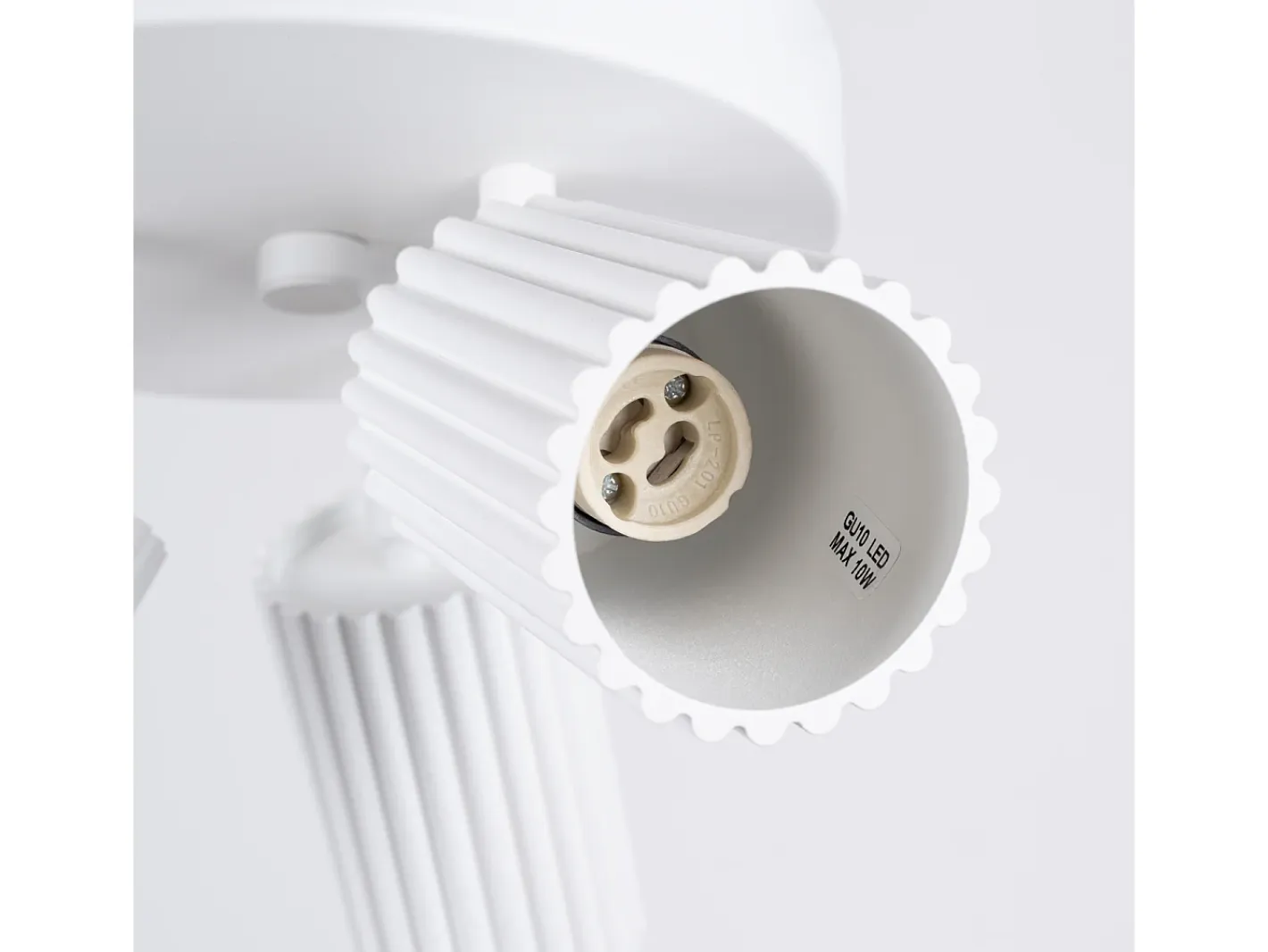 Sale Sollux Lighting Lámpara de techo Gloow minimalista de aluminio - 3 fuentes luminosas 3000K - L.19,5 x A.18 cm - Blanco