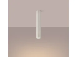 Sollux Lighting Lámpara de techo Gloow minimalista de aluminio - 1 fuentes luminosas 4000K - L.6,5 x A.40 cm - Beige Clearance
