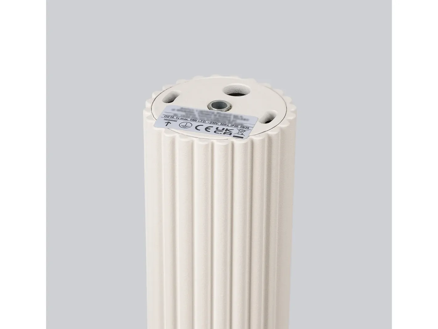 Sollux Lighting Plafón-Lámpara de techo Gloow minimalista de aluminio - 1 fuentes luminosas 4000K - L.6,5 x A.30 cm - Beige