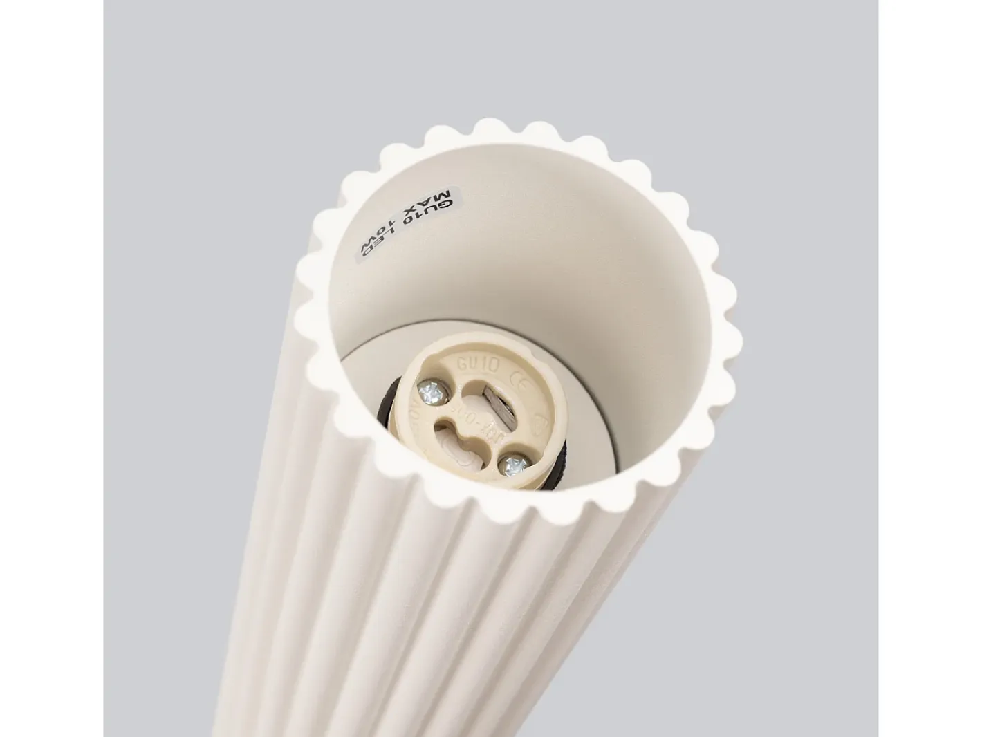 Sollux Lighting Plafón-Lámpara de techo Gloow minimalista de aluminio - 1 fuentes luminosas 4000K - L.6,5 x A.30 cm - Beige