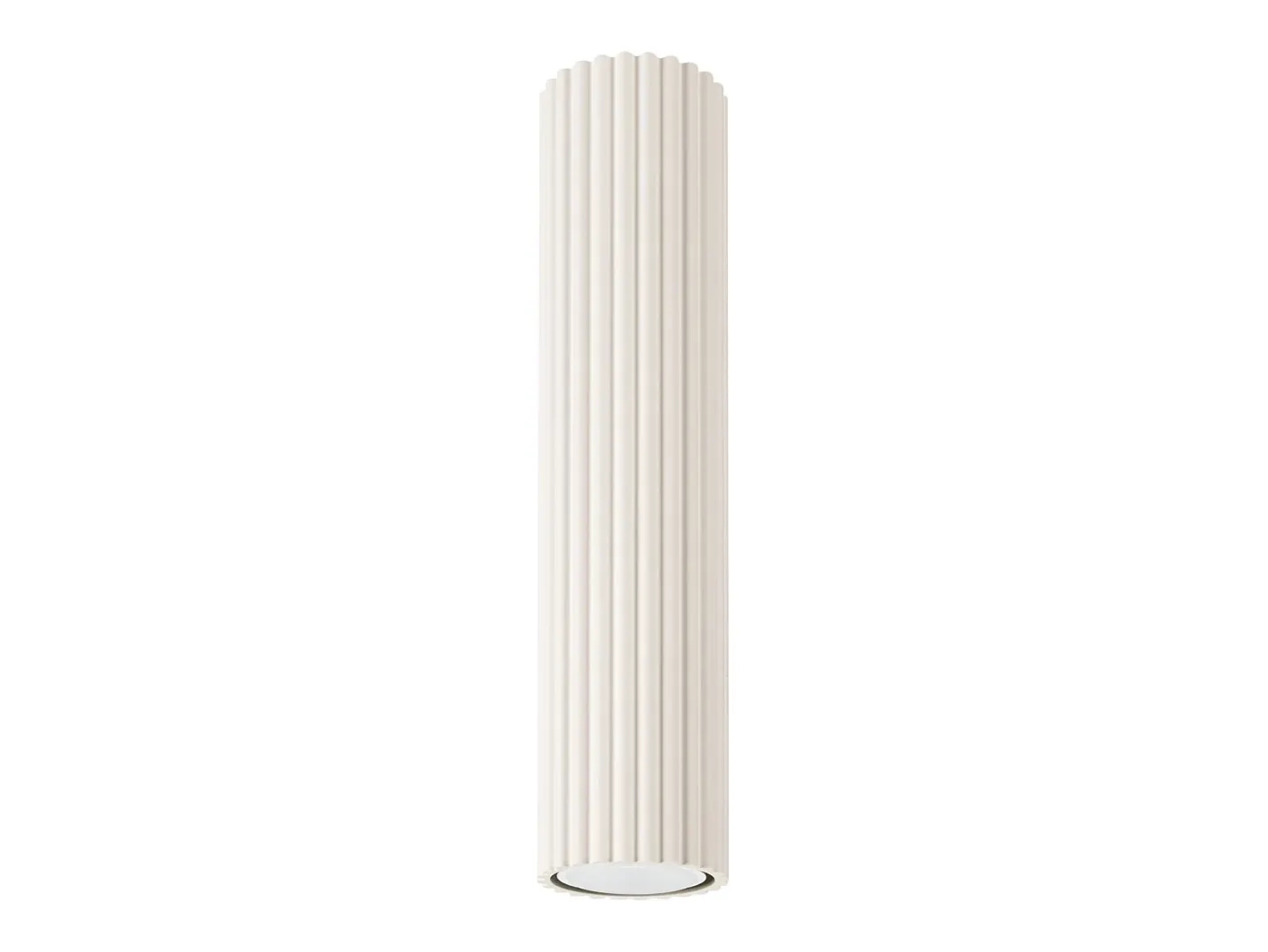 Sollux Lighting Plafón-Lámpara de techo Gloow minimalista de aluminio - 1 fuentes luminosas 4000K - L.6,5 x A.30 cm - Beige