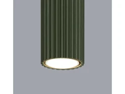 Sollux Lighting Lámpara de techo Gloow minimalista de aluminio - 1 fuentes luminosas 4000K - L.6,5 x A.20 cm - oliva Verde Clearance