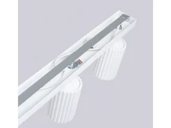Sollux Lighting Plafón-Lámpara de techo Gloow minimalista de aluminio - 6 fuentes luminosas 4000K - L.117 x A.16,5 cm - Blanco