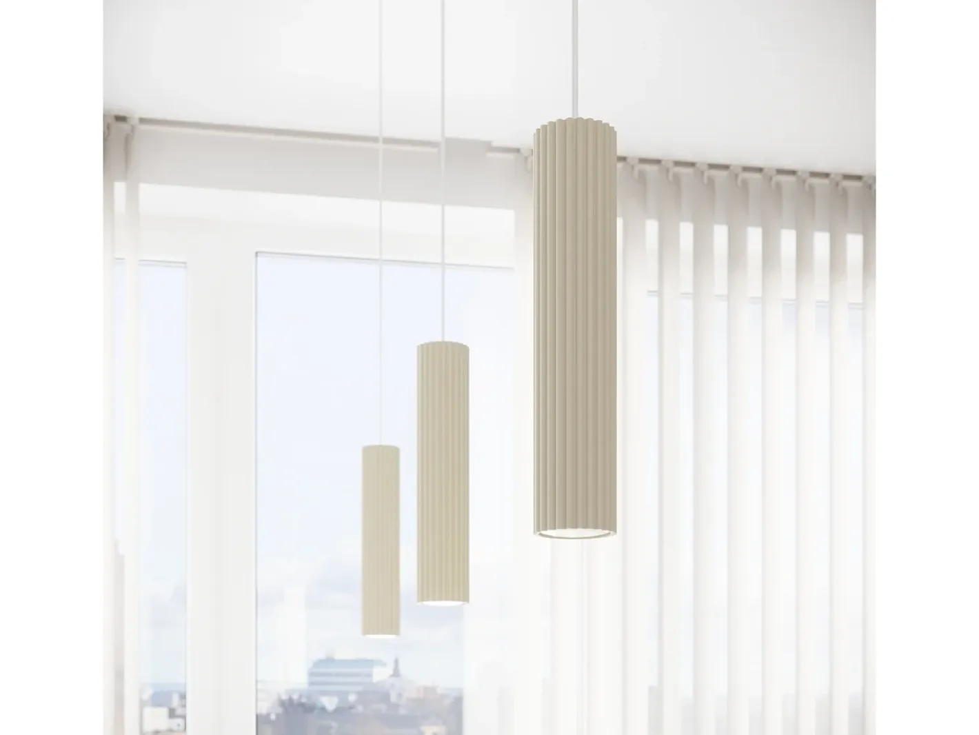 Sollux Lighting Plafón-Lámpara de techo Gloow minimalista de aluminio - 6 fuentes luminosas 4000K - L.117 x A.16,5 cm - Beige