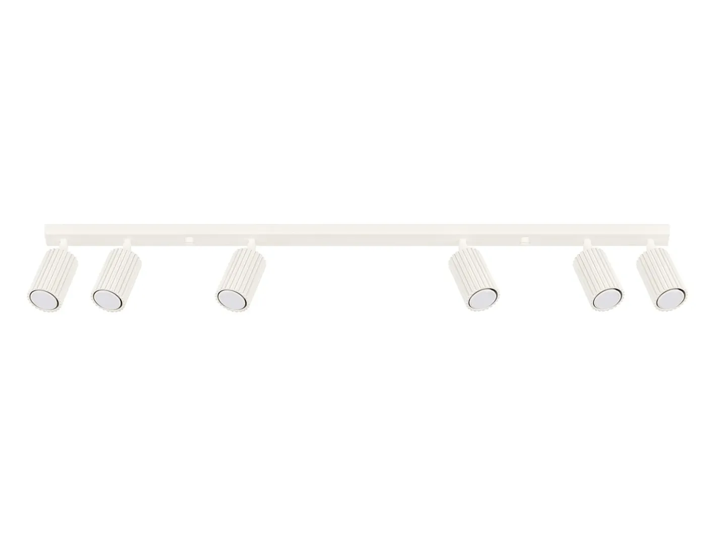Sollux Lighting Plafón-Lámpara de techo Gloow minimalista de aluminio - 6 fuentes luminosas 4000K - L.117 x A.16,5 cm - Beige