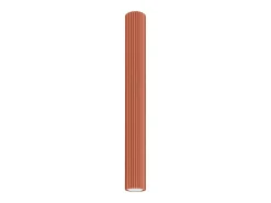 Sollux Lighting Plafón-Lámpara de techo Gloow minimalista de aluminio - 1 fuentes luminosas 3000K - L.6,5 x A.60 cm - ocre Rojo