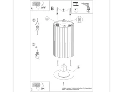 Clearance Sollux Lighting Lámpara de techo Gloow minimalista de aluminio - 1 fuentes luminosas 4000K - L.6,5 x A.10 cm - Dorado