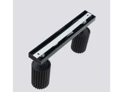 Sollux Lighting Lámpara de techo Gloow minimalista de aluminio - 2 fuentes luminosas 3000K - L.30 x A.16,5 cm - Negro Best