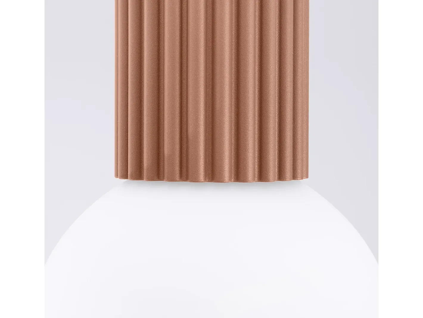 Sollux Lighting Plafón-Lámpara De Techo Halo Moderno De Aluminio/Vidrio - 1 Fuentes Luminosas - L.12 X A.21 Cm - Moca Marru00f3n
