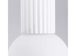 Sollux Lighting Lámpara De Techo Halo Moderno De Aluminio/Vidrio - 1 Fuentes Luminosas - L.12 X A.21 Cm - Blanco Hot