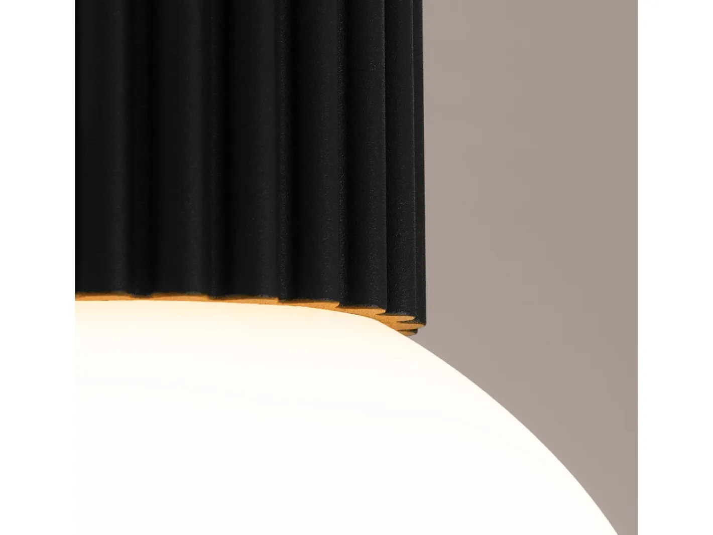 Sollux Lighting Lámpara De Techo Halo Moderno De Aluminio/Vidrio - 1 Fuentes Luminosas - L.12 X A.21 Cm - Negro Best