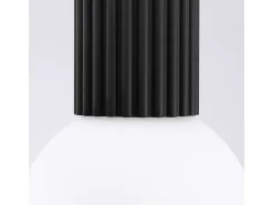 Sollux Lighting Lámpara De Techo Halo Moderno De Aluminio/Vidrio - 1 Fuentes Luminosas - L.12 X A.21 Cm - Negro Best