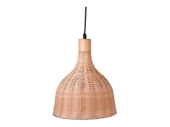 Lámpara de techo Hanoi Bel Air 40W altura regulable mimbre Ø30 cm Color natural claro Clearance