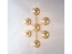 Hot Lámpara de techo Harmony en hierro cepillado 7 luces L.85x62 BL285-PL7-BRZ Bronce