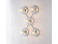Online Lámpara de techo Harmony en hierro cromado pulido 5 luces L.62x42 BL285-PL5-CR Plateado