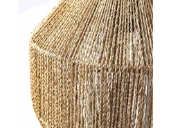 VS Venta-stock Lámpara Suspendida-Lámpara de techo Ishi de cuerda trenzada, diámetro 30 cm Beige