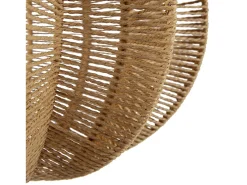 VS Venta-stock Lámpara de techo Kairi de papel trenzado, diámetro 42 cm Beige Hot