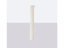 Sollux Lighting Lámpara De Techo Karbon Minimalista De Aluminio - 1 Fuentes Luminosas - L.6,5 X A.60 Cm - Beige Hot