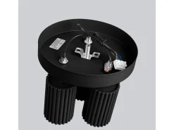 Sollux Lighting Lámpara De Techo Karbon Minimalista De Aluminio - 3 Fuentes Luminosas - L.19,5 X A.18 Cm - Negro Sale