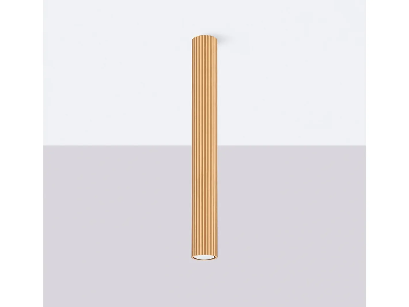 Sollux Lighting Lámpara De Techo Karbon Minimalista De Aluminio - 1 Fuentes Luminosas - L.6,5 X A.60 Cm - Dorado Best