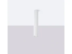 Sollux Lighting Plafón-Lámpara De Techo Karbon Minimalista De Aluminio - 1 Fuentes Luminosas - L.6,5 X A.40 Cm - Blanco