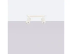 Sollux Lighting Plafón-Lámpara De Techo Karbon Minimalista De Aluminio - 2 Fuentes Luminosas - L.30 X A.16,5 Cm - Beige
