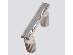 Sollux Lighting Plafón-Lámpara De Techo Karbon Minimalista De Aluminio - 2 Fuentes Luminosas - L.30 X A.16,5 Cm - Pardo Gris