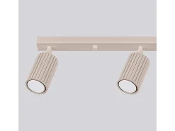 Sale Sollux Lighting Lámpara De Techo Karbon Minimalista De Aluminio - 4 Fuentes Luminosas - L.81 X A.16,5 Cm - Pardo Gris