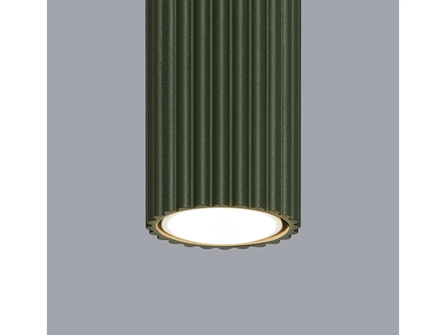 Hot Sollux Lighting Lámpara De Techo Karbon Minimalista De Aluminio - 1 Fuentes Luminosas - L.6,5 X A.60 Cm - Oliva Verde