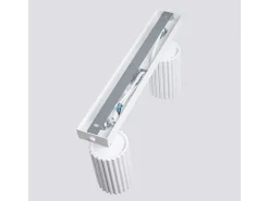 Sollux Lighting Lámpara De Techo Karbon Minimalista De Aluminio - 2 Fuentes Luminosas - L.30 X A.16,5 Cm - Blanco