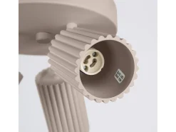 Sollux Lighting Plafón-Lámpara De Techo Karbon Minimalista De Aluminio - 3 Fuentes Luminosas - L.19,5 X A.18 Cm - Pardo Gris