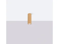 Sollux Lighting Lámpara De Techo Karbon Minimalista De Aluminio - 1 Fuentes Luminosas - L.6,5 X A.20 Cm - Dorado Discount