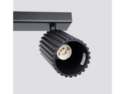 Sollux Lighting Plafón-Lámpara De Techo Karbon Minimalista De Aluminio - 3 Fuentes Luminosas - L.45 X A.16,5 Cm - Negro