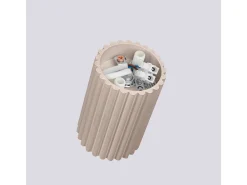 Outlet Sollux Lighting Lámpara De Techo Karbon Minimalista De Aluminio - 1 Fuentes Luminosas - L.6,5 X A.10 Cm - Pardo Gris